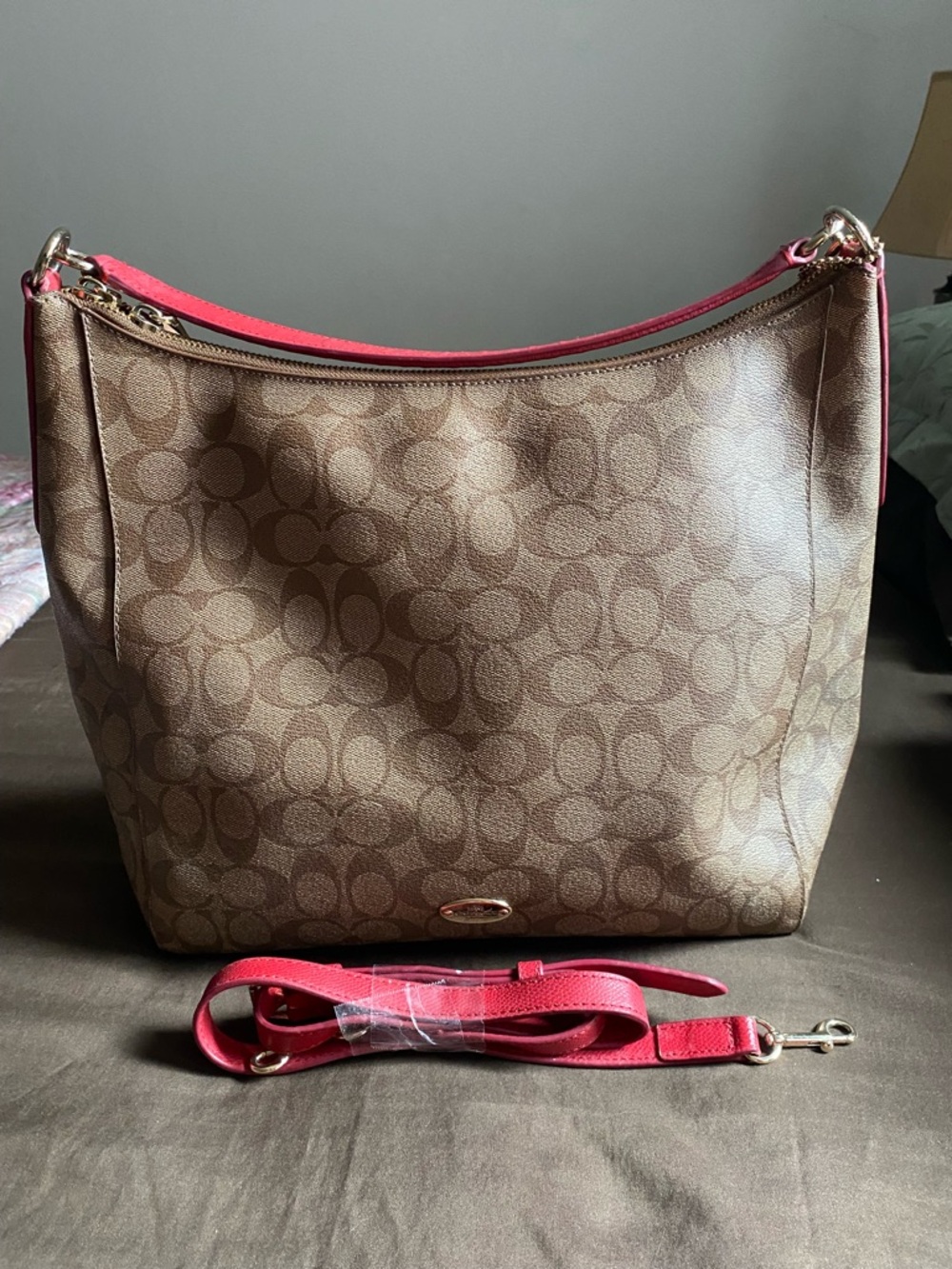 Coach Brown Signature Shoulder Bag Vintage